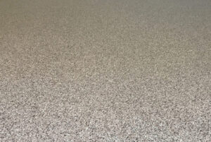 Closeup of color flakes used in epoxy flooring